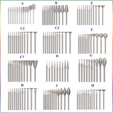 Diamond Burr Grinding Drill Bits Stone Carving Many Type for Dremel Rotary Tools