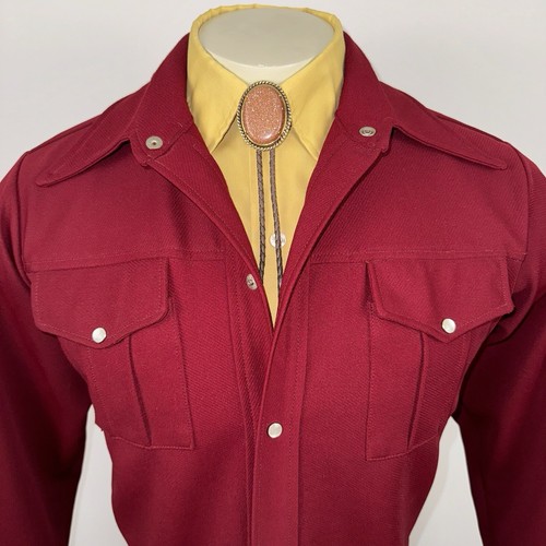 Tregos Westwear Leisure Jacket Pearl Snap Rockabilly coat Vtg 60s 70s Mens 40 - Picture 3 of 21
