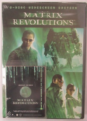 MATRIX REVOLUTIONS 2-DISC WS DVD + BONUS CD-ROM - BRAND NEW