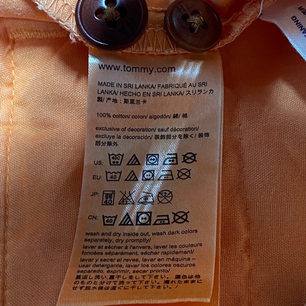 Tommy Hilfiger Shorts Mens 36 Chino Orange Flat Front Slash Pockets thumbnail 5