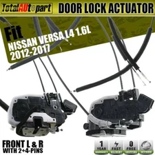 2x Door Lock Actuator Front Left and Right With Latch for Nissan Versa 2013-2017
