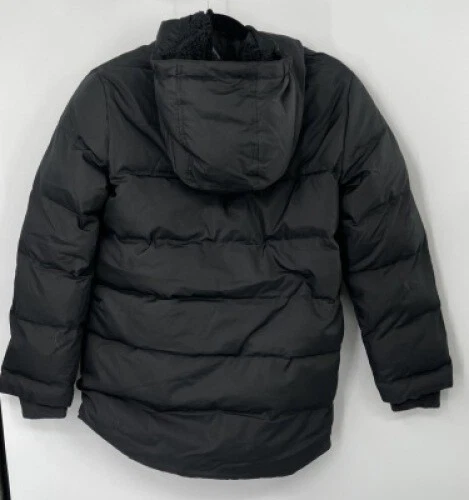 Parka forrada de lana ThermoPlume negra para niños Lands' End nueva con etiquetas talla L 10-12 Foto 4 de 4