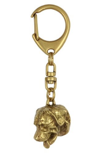 Rottweiler - gold plated keyring with image of a dog, quality, Art Dog USA - Picture 8 of 12