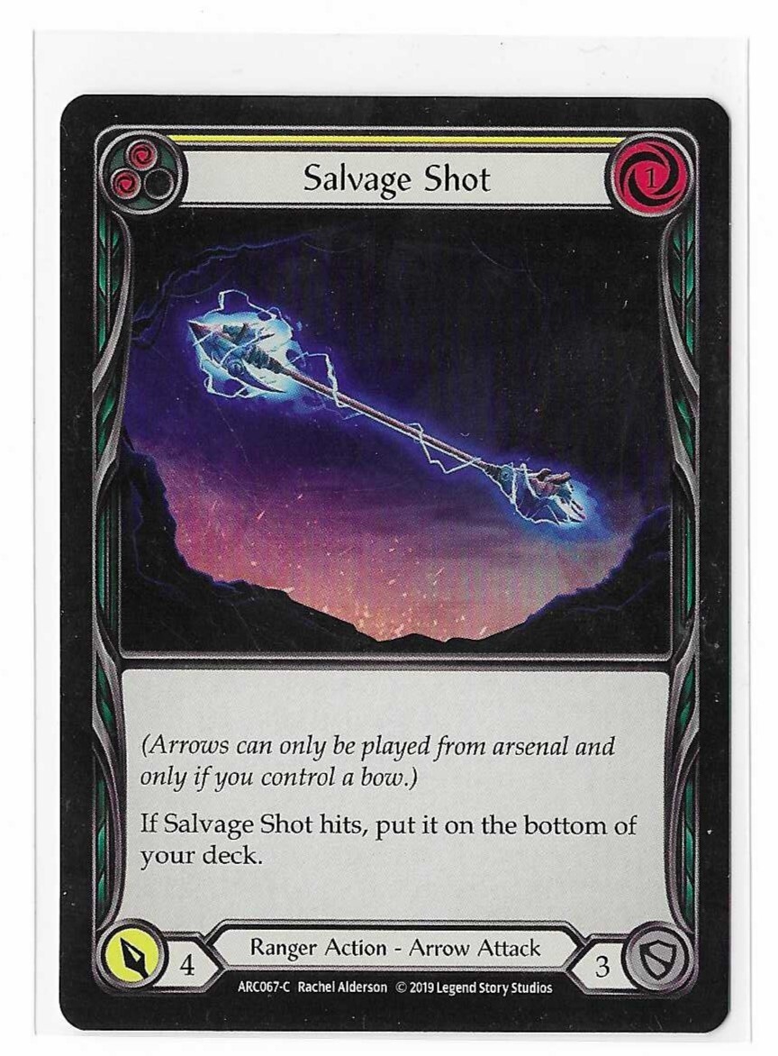 Flesh and Blood FAB 1st Ed Arcane Rising Salvage Shot Non Foil