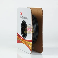 3M(TM) FP30118 1/8x100' Heat Shrink Thin-Wall Tubing Black