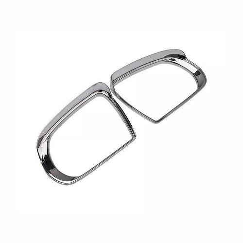 Pair Rearview Mirror Rain Eyebrow Frame Chrome Trim For Jeep Compass 2017-2025 - Bild 4 von 12