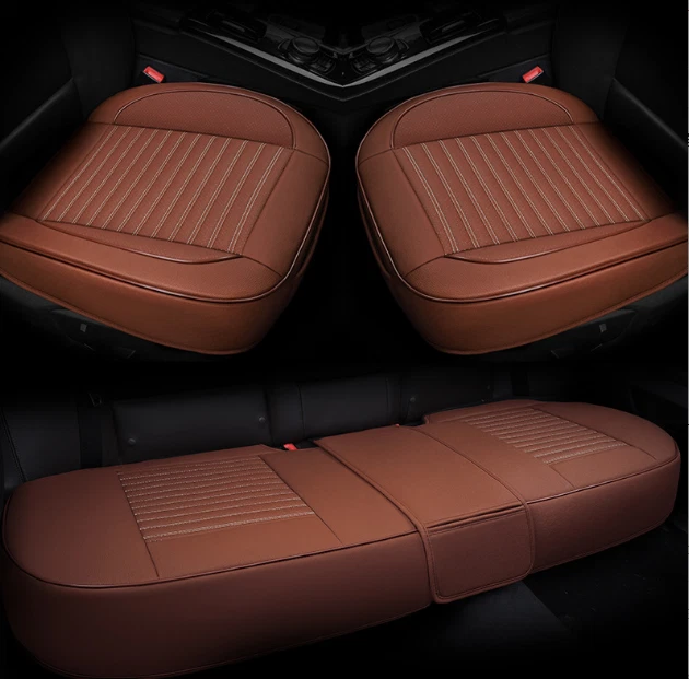 3PCS For Cadillac 99% Models Car Front Rear Seat Cover Cushion Protector Mats - Image 3 of 4