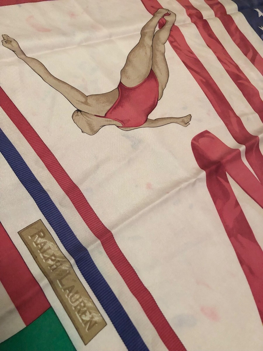 Ralph Lauren 1992 Olympic Stadium 大判スカーフ Ralph Lauren 1992 Olympic Stadium 大判スカーフ - メルカリ