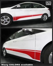 Ford Focus Rocker Panel Side Accent Stripes Decals 2011 2012 2013 2014 Pro Motor