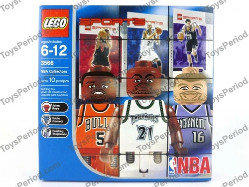 LEGO 3566 NBA Collectors Figures #7 (Rose/Garnett/Stojakovic) Brand New & Sealed