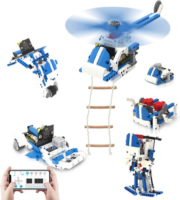 Micro:Bit Building Block Robot Kit 16 in 1 STEM Projects Advanced with Sensor Mo