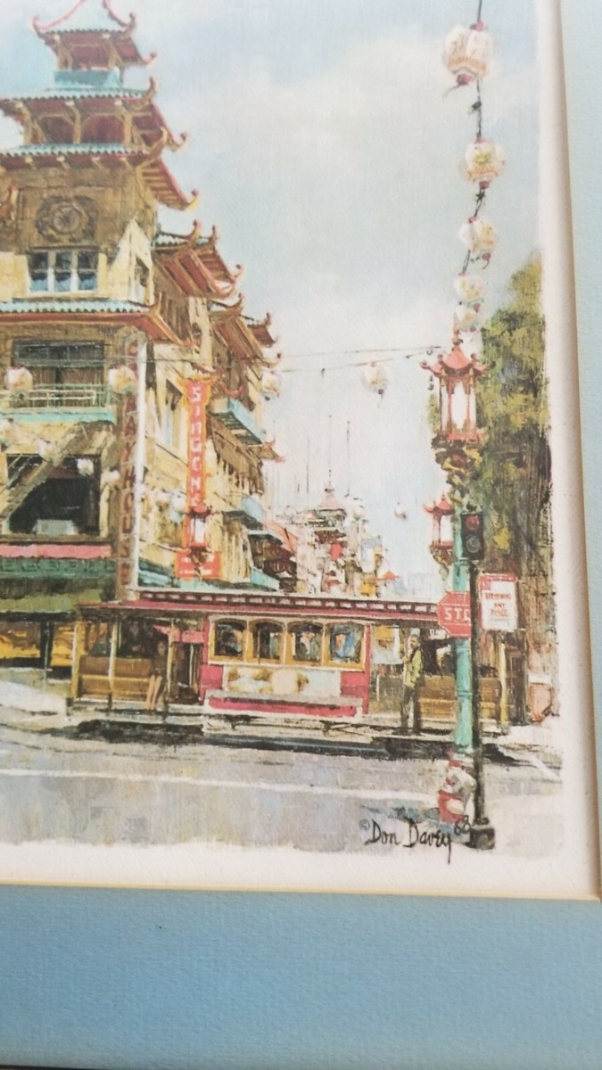 Don Davey 「California St San Francisco」 Don Davey Signed Art Print California Street San Francisco 5