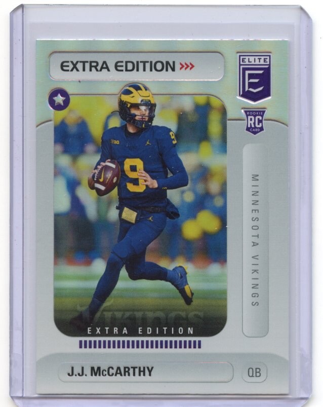 2024 Donruss Elite J.J. McCARTHY 9 Rookie EXTRA EDITION Minnesota VIKINGS eBay