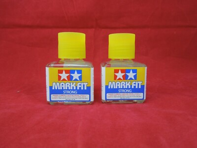 2 TAMIYA 87135 MARK FIT STRONG DECAL SOLUTION / SOLVENT MODEL 40 ml MODELING