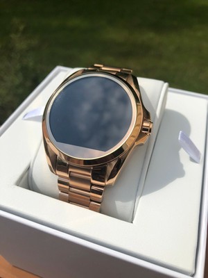 michael kors access touchscreen rose gold bradshaw smartwatch mkt5004