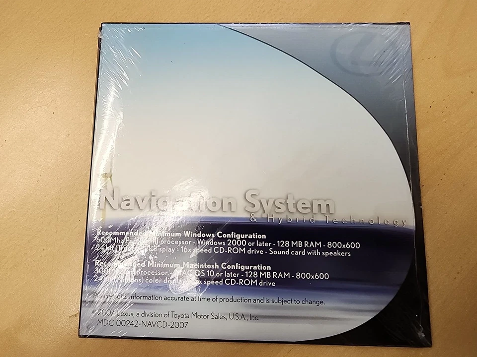 NEW Lexus NAVIGATION SYSTEM & HYBRID TECHNOLOGY CD 1&2 MDC00242-NAVCD-2007 OEM - Image 2 of 2