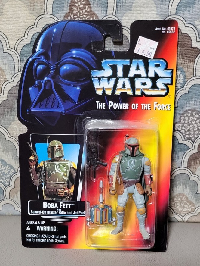 NEW! Star Wars Power of the Force Boba Fett Action Figure