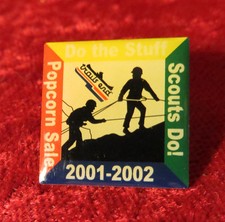 Boy Scout Enamel 2001-2002 Popcorn Sale Lapel Pin