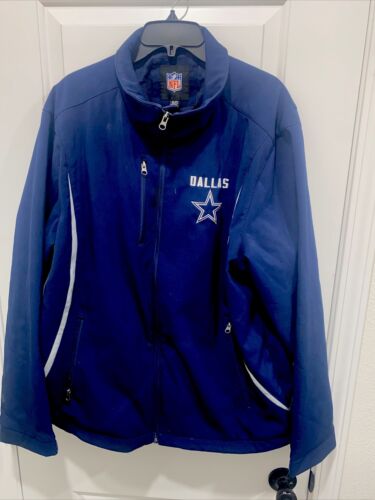 NFL Team Apparel Men’s Dallas Cowboys XL G-III Jacket LARGE BLUE PRESCOTT LAMB - Afbeelding 1 van 3