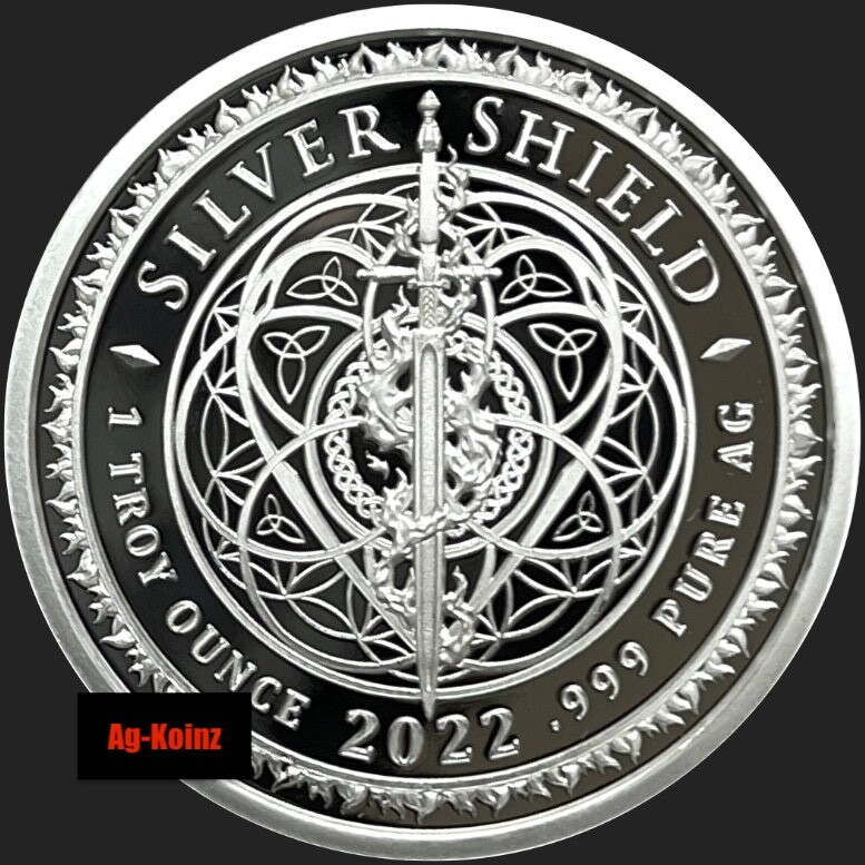 1oz 2022 Department of PRS V2 Proof - Never Forget #25 Silver Shield 999 AG COA