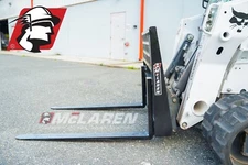 Forklift Forks with Standard Frame 1.38"x4"x48" Class 2A Fork 4,400 Lbs Capacity