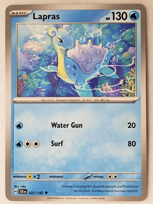 Lapras 031/142 NM / M - Stellar Crown Pokemon Card - $2 Combined Shipping |  eBay