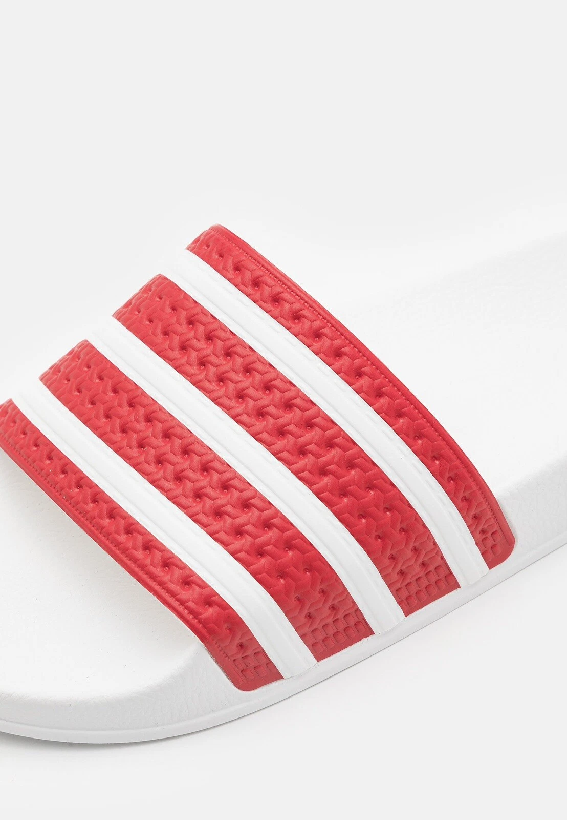 Adidas Adilette Originals Slides Uomo Donna Taglia 11UK Bianco Rosso