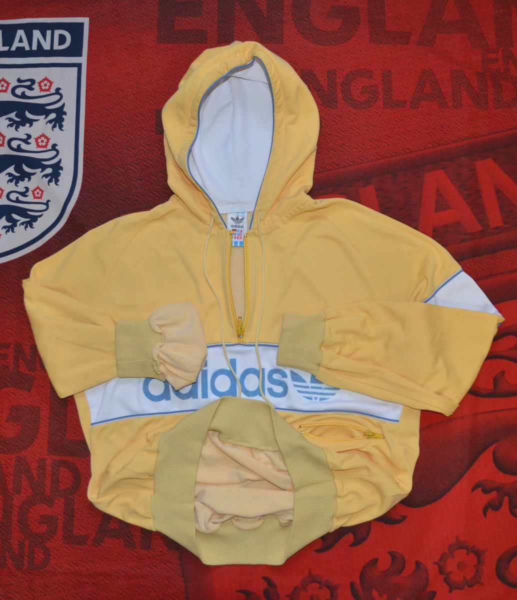 Vintage 80s Adidas Women Tracksuit Hoodie Size US L Made In West