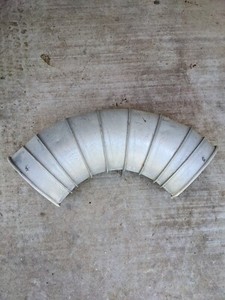 Nordfab 8040400002 Round 90 Degree Elbow, 8 In Duct Dia, Galvanized Steel, 22ga