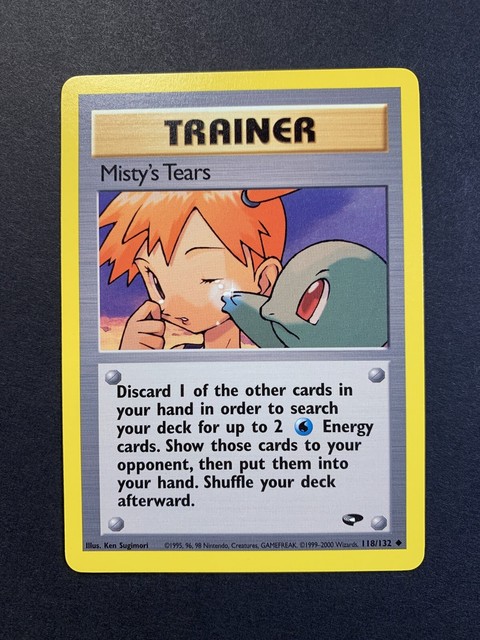 Misty’s Tears - 118/132 - Pokemon Card Gym Challenge Trainer Rare NM