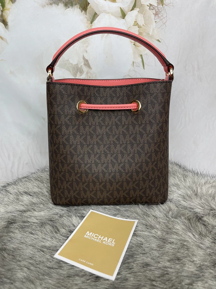 MICHAEL MICHAEL KORS Suri Small Logo Crossbody Bag Grapefruit MSRP: $328.00 - Image 2 of 4