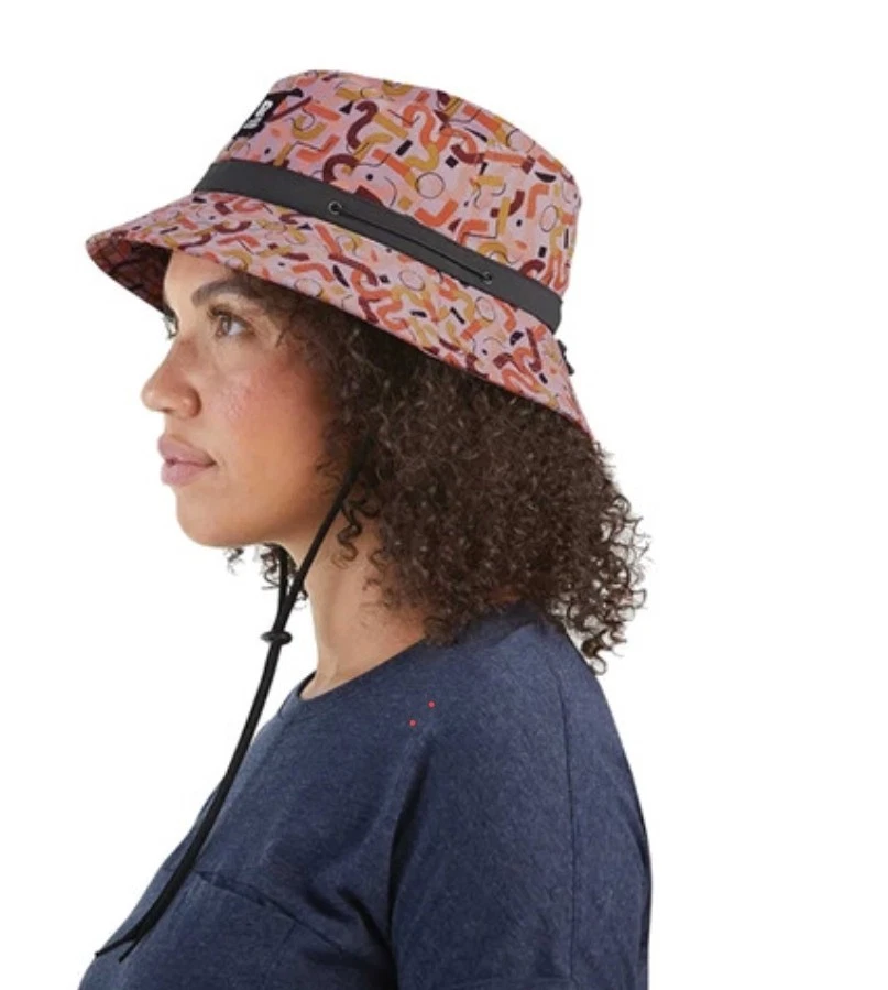 Outdoor Research Zendo Bucket Pro Hat Adult S/M Blue UPF50+ Nylon Moth Print