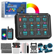 MICTUNING P1Y 12 Gang Switch Panel Bluetooth RGB with APP Remote Control