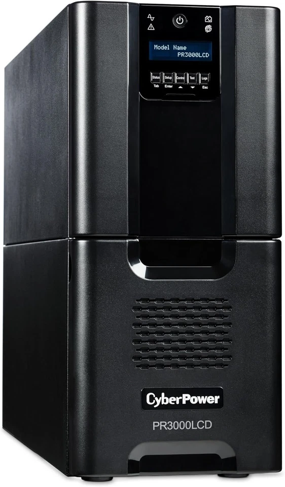 Sistema UPS CyberPower PR3000LCD Smart App Sinewave, 3000VA/2700W, 10 Tomacorrientes Foto 2 de 4