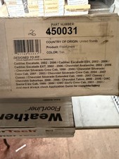 450031 Tan 1st Row Weather Tech Floor Mats