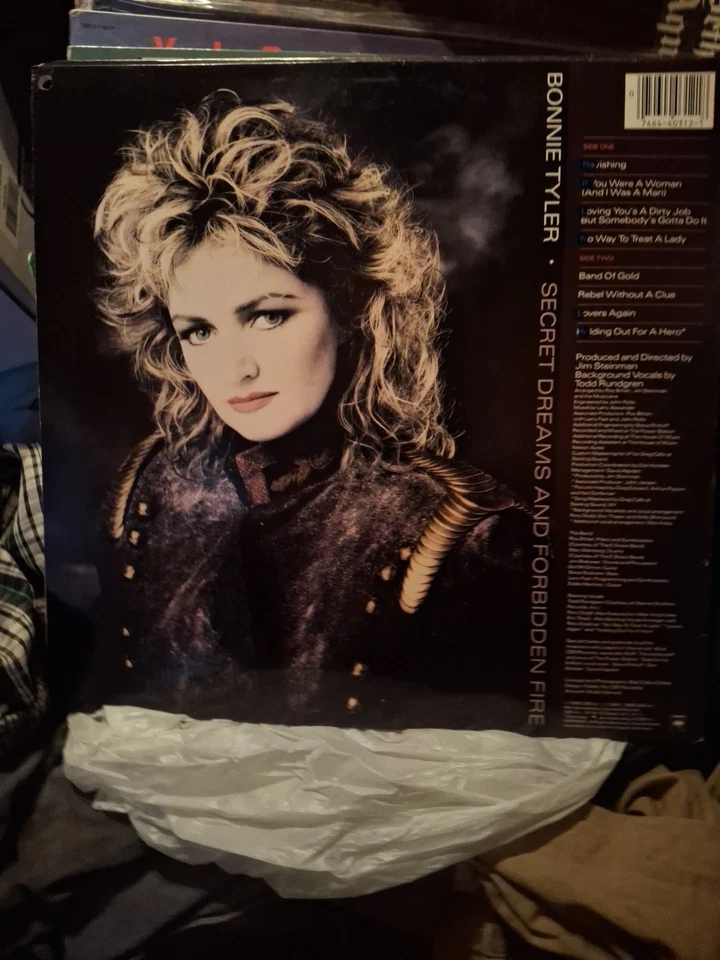 Bonnie Tyler ♫ Secret Dreams and Forbidden Fire ♫ 1986 Columbia Promo Vinyl LP Foto 2 de 2