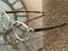 Custom Oakley Latch Sunglasses Matte Smoke Center Frame / TORTOISE Arms 53mm