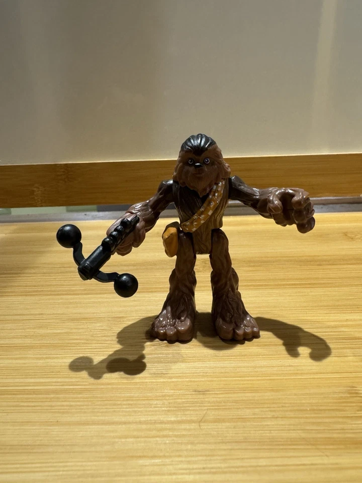 Imaginex Mixed Figure Lot Chewbacca, Foot Soldier, Dino Lizard Rider Foto 2 de 4