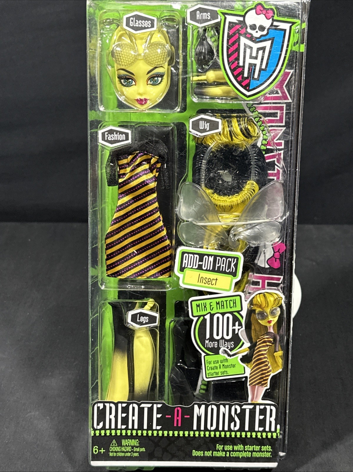 Monster High Create a Monster INSECT Add-on Pack Doll Accessory Set 2011 NEW