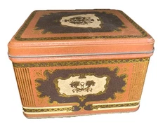 Vintage Small JL Clark Manufacturing Collectible Tin/ Canister Rockford Illinois