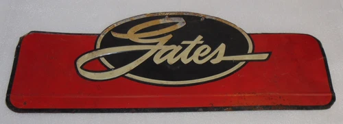 Vintage Gates Automotive Embossed Metal Sign 17.5" X 6.5" Gas Station Auto Sign