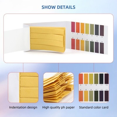 pH 1 14 Color Card Strips for Precise pH Measurement in Soil Water and More