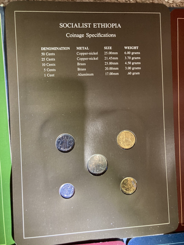COIN SETS OF ALL NATIONS- ETHIOPIA, JERSEY, GUYANA, KIRIBATI. & MALAYSIA. #12 - Afbeelding 8 van 24