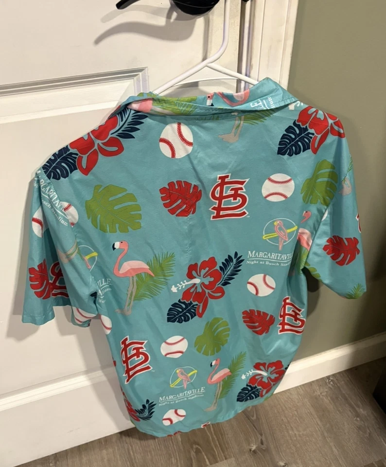 St Louis Cardinals Margaritaville S Inspired All-Over Print Shirt SGA 2019 - Image 2 of 2