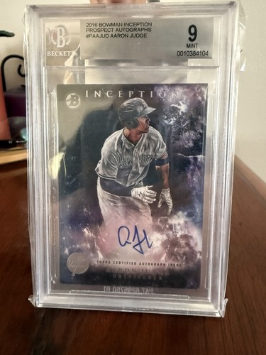 Aaron Judge #PA-AJUD 2016 Bowman Inception Prospect Autographs card