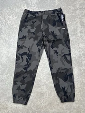RVCA Kevin EW Pants Jogger Camo Elastic Waist Stretch Sz M