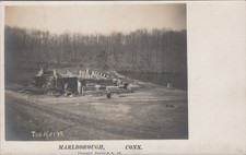 The Ruins Marlborough CT 1907 Mill Stone Walls Tennant RPPC Postcard