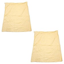 2er Kopfkissenbezug 80x80 Kissenbezug Kissenhülle Baumwolle Gold Gelb Gestreift