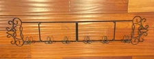 Southern Living Highland 3 Plate Scroll Rack #40643 Iron Metal Horizontal Folds