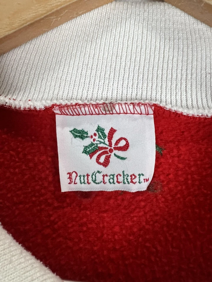 Vintage Nutcracker Sweater Womens Medium Snowman Christmas Pullover Made USA 90s - Image 4 of 4